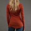 Testament Long Sleeve Henley Top in Rust in Brown (rust) - Lyst