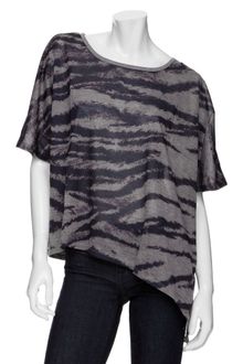 Torn By Ronny Kobo Slouchy Zebra Tee - Lyst