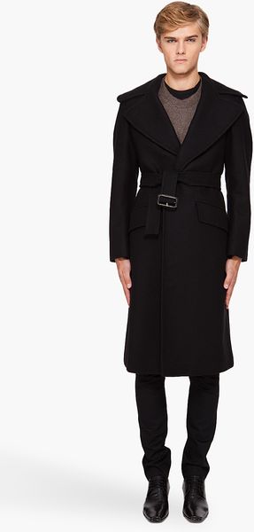Alexander McQueen Wool Cashmere Felt Coat - Lyst
