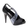 Asos Asos Pogo Peep Toe Platform High Shoe in Blue (blackblue) - Lyst