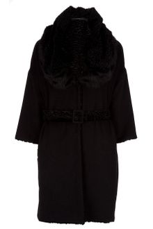 Ermanno Scervino Angora Fur Coat - Lyst