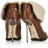 Bally Mame Shearling and Brocade Ankle Boots in Brown - Lyst