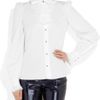 Emilio Pucci Ruffled Cottonpoplin Shirt in White - Lyst