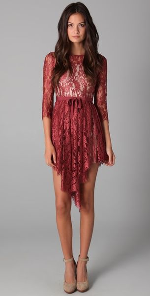 Lover Serpent Lace Dress - Lyst