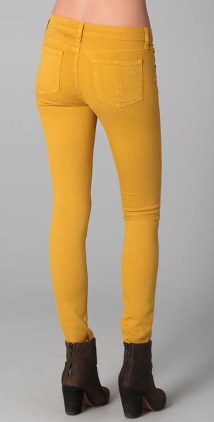 mustard skinny jeans