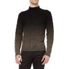 Balenciaga Ombré Aran Knit Sweater in Black for Men - Lyst