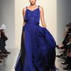 Bottega Veneta Spring 2012 See Through Silk Chiffon Pleated Gown In Deep Blue in Blue (black, blue) - Lyst