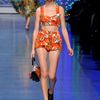 Dolce & Gabbana Spring 2012 Red Tomato Print High Waisted Mini Shorts in Orange - Lyst