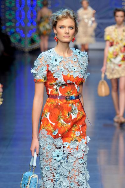 Dolce & Gabbana Spring 2012 Multi Print Mary Janes  in Yellow - Lyst