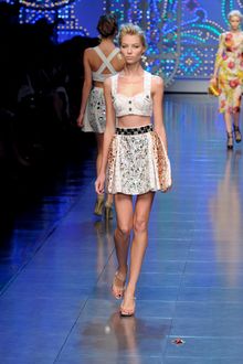Dolce & Gabbana Spring 2012 Open-Toe Mary Jane Pumps - Lyst