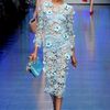 Dolce & Gabbana Spring 2012 Blue Floral Crochet Dress with Bloomers in Blue - Lyst