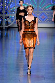 Dolce & Gabbana Spring 2012 Tie-front Booties - Lyst