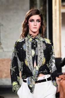 Emilio Pucci Spring 2012 Black Pucci Print Blouse - Lyst