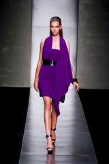 Gianfranco Ferré Spring 2012 Black Patent Belt 