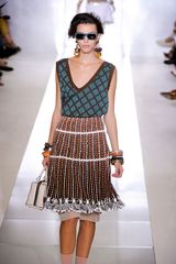 Marni Spring 2012 Green Sleeveless V-Neck Top