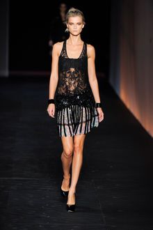 Roberto Cavalli Spring 2012 Black Patent Wedge Detail Platform Heels - Lyst