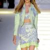 Versace Spring 2012 Pastel Neoprene Printed Jacket in Green (lightblue, purple, yellow) - Lyst