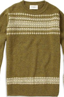 YMC Fair Isle Wool Sweater - Lyst