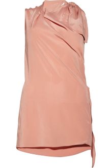 3.1 Phillip Lim Draped Washed Silk-blend Top - Lyst