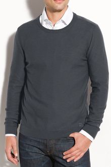 Burberry Brit Check Shoulder Crewneck Sweater - Lyst