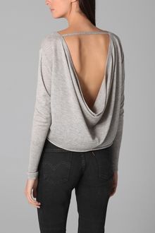 Girl. By Band Of Outsiders Cowl Back Sweater - Lyst