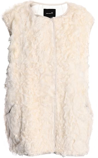 Isabel Marant Linka Curly Lambskin Gilet - Lyst