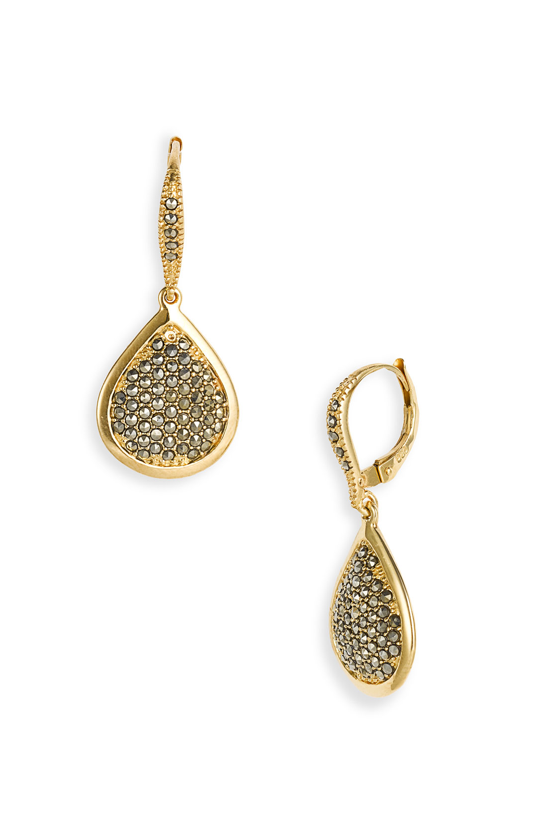 Judith Jack Rich Reward Drop Earrings in Gold (marcasite/ gold) | Lyst