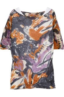 Marni Printed Cotton-jersey Top - Lyst