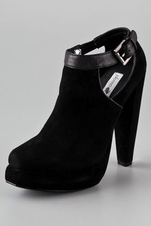Plomo Julieta Suede Cutout Booties - Lyst