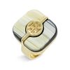 Tory Burch Split Plate Logo Ring in Gold (horn) - Lyst