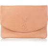 Yves Saint Laurent Belle Du Jour Leather Clutch in Pink - Lyst