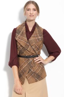 Classiques Entier Dvora Plaid Sleeveless Jacket - Lyst