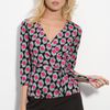 Diane Von Furstenberg Brittany Wrap Top in Multicolor (diamond haze large) - Lyst