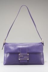 Fendi Zucca-flap Baguette