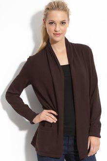 Michael by Michael Kors Drape Front Cardigan (petite) - Lyst