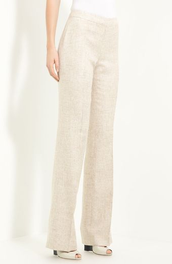 Oscar de la Renta Mélange Pants - Lyst