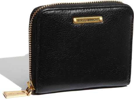 Rebecca Minkoff Small Zip Around Wallet in Black - Lyst
