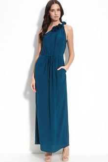 Rebecca Taylor Sweet Rose One Shoulder Gown - Lyst
