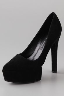 Theyskens' Theory Stil Suede Platform Pumps - Lyst