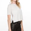 Yigal Azrouel Silk Cashmere Tee in Ivory in White (ivory) - Lyst