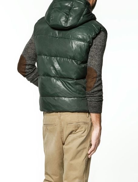 zara puffer overshirt