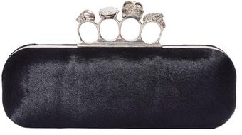  Calf Hair Knuckle Duster Clutch 