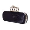 Alexander Mcqueen Calf Hair Knuckle Duster Clutch in Purple - Lyst