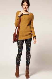 ASOS Collection Asos Leggings in Winter Ikat Print - Lyst