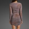 Dolan Shirred Side Mini Dress in Gray (grey) - Lyst