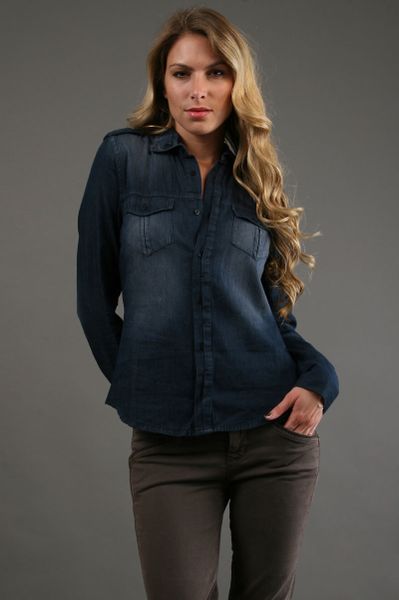 Joe's Jeans Sexy Military Shirt in Blue (gold) - Lyst