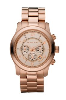 Michael Kors Rose Golden Oversized Chronograph Watch - Lyst