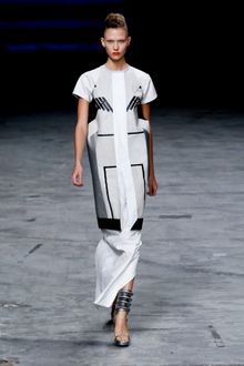 Rick Owens Spring 2012 Long White Skirt - Lyst