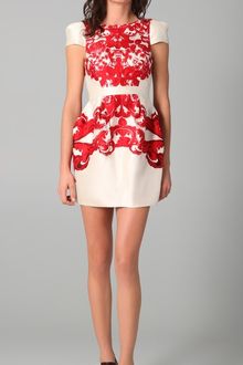 Tibi Rococo Print Cap Sleeve Dress - Lyst