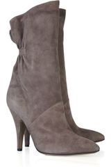 Alberta Ferretti Suede Ankle Boots